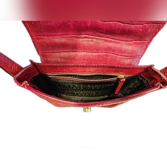 Stuart Weitzman Red crossbody purse. - Picture 4 of 9